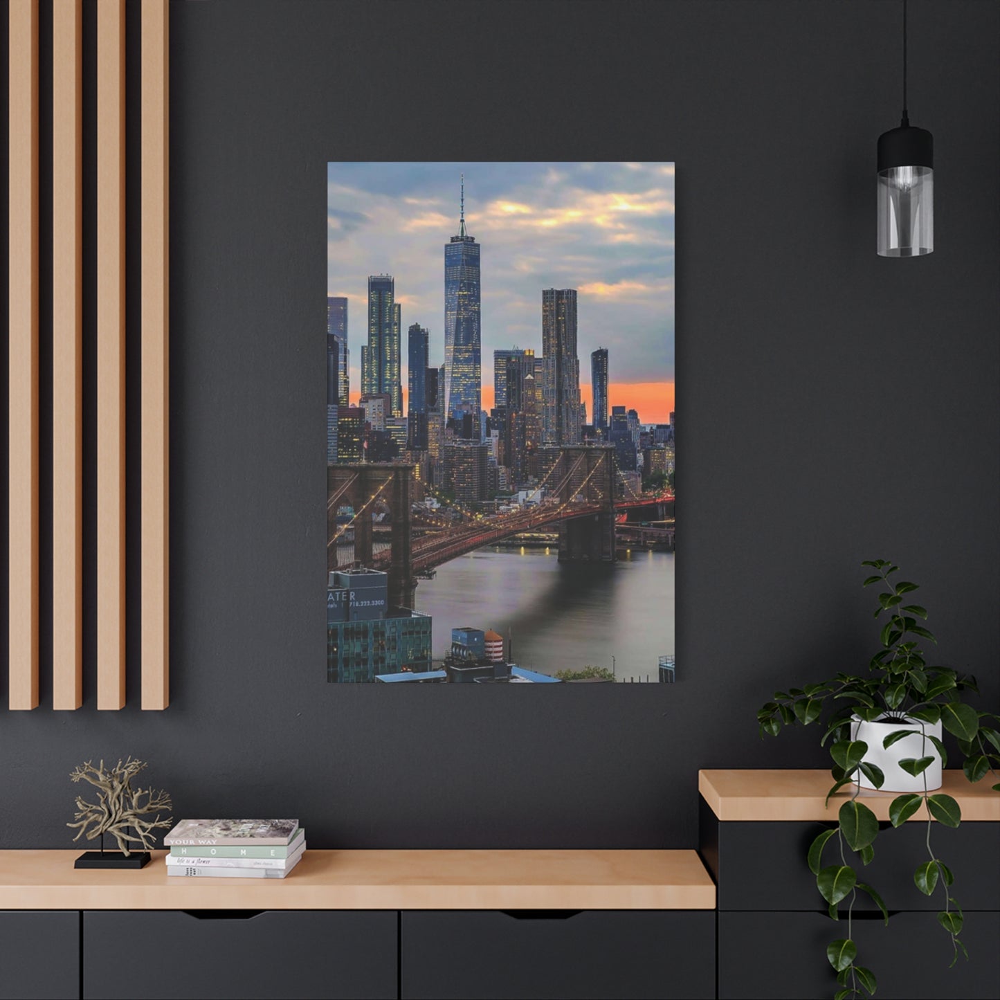 Cloudy NYC Skyline Wall Art & Canvas Prints