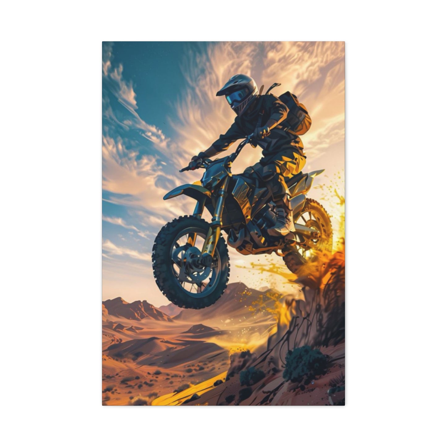 Bike Riding Motorcycle Wall Art & Canvas Prints