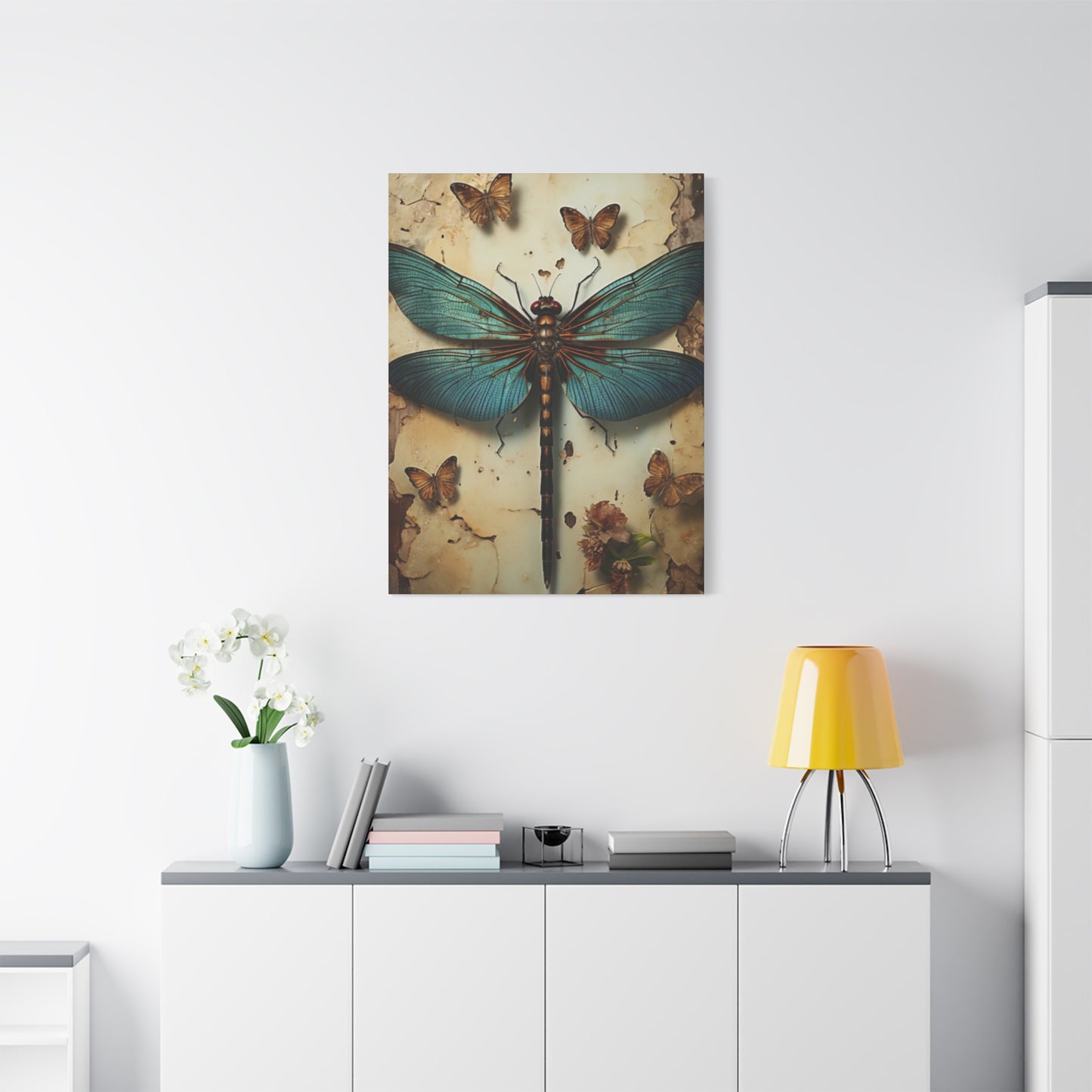 Earthy Dragonfly Wall Art & Canvas Prints