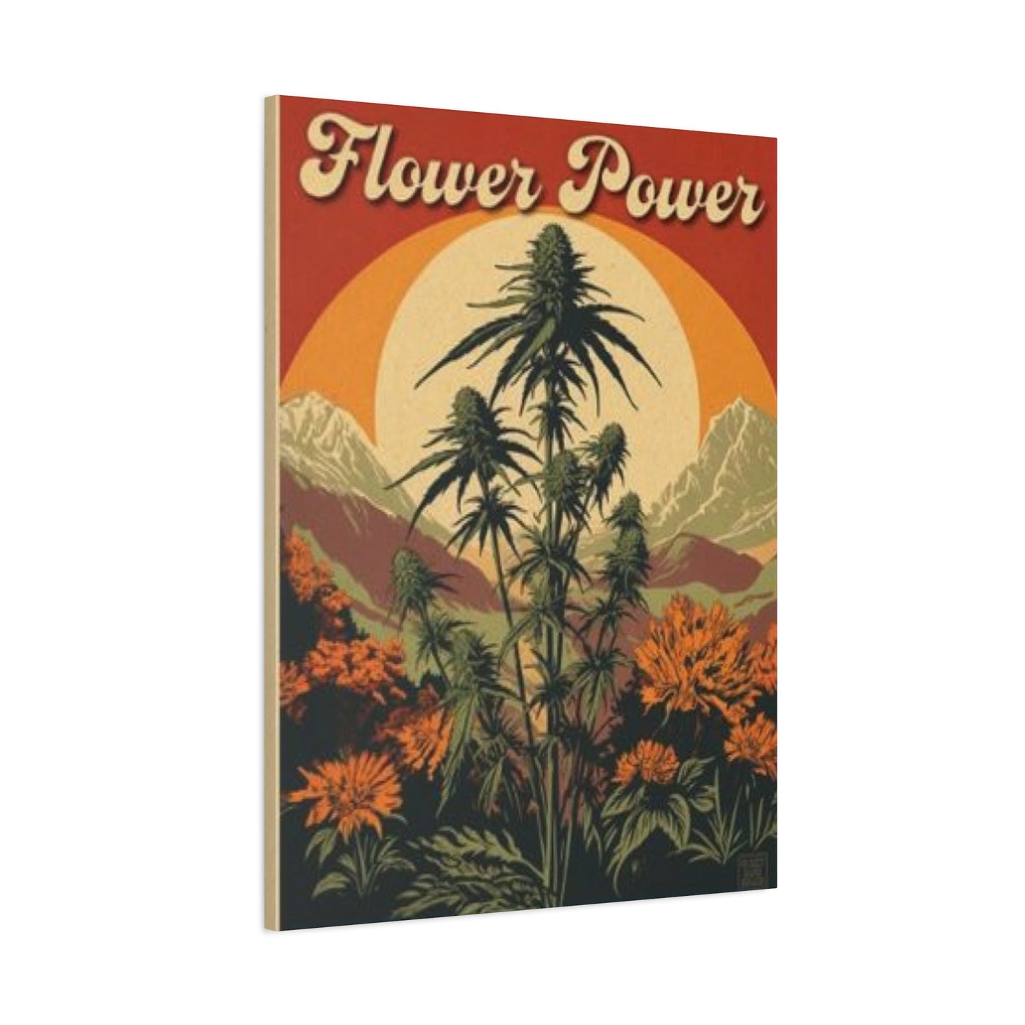 Flower Power Marijuana Wall Art & Canvas Prints