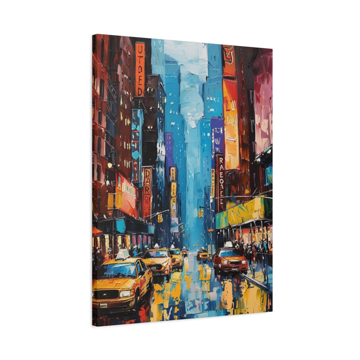 Rainy Streets Of New York City Skyline Wall Art & Canvas Prints