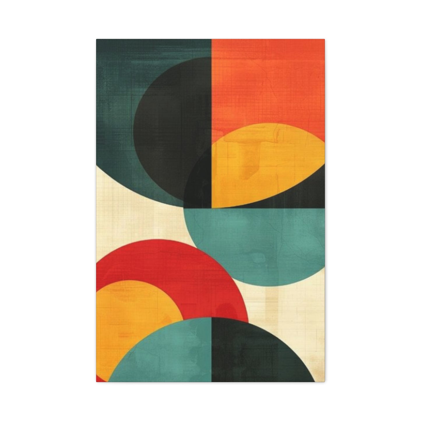 Colorful Circular Abstract Modernism Wall Art & Canvas Prints