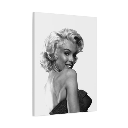 Monochrome Beautiful Marilyn Monroe Candid Wall Art & Canvas Prints