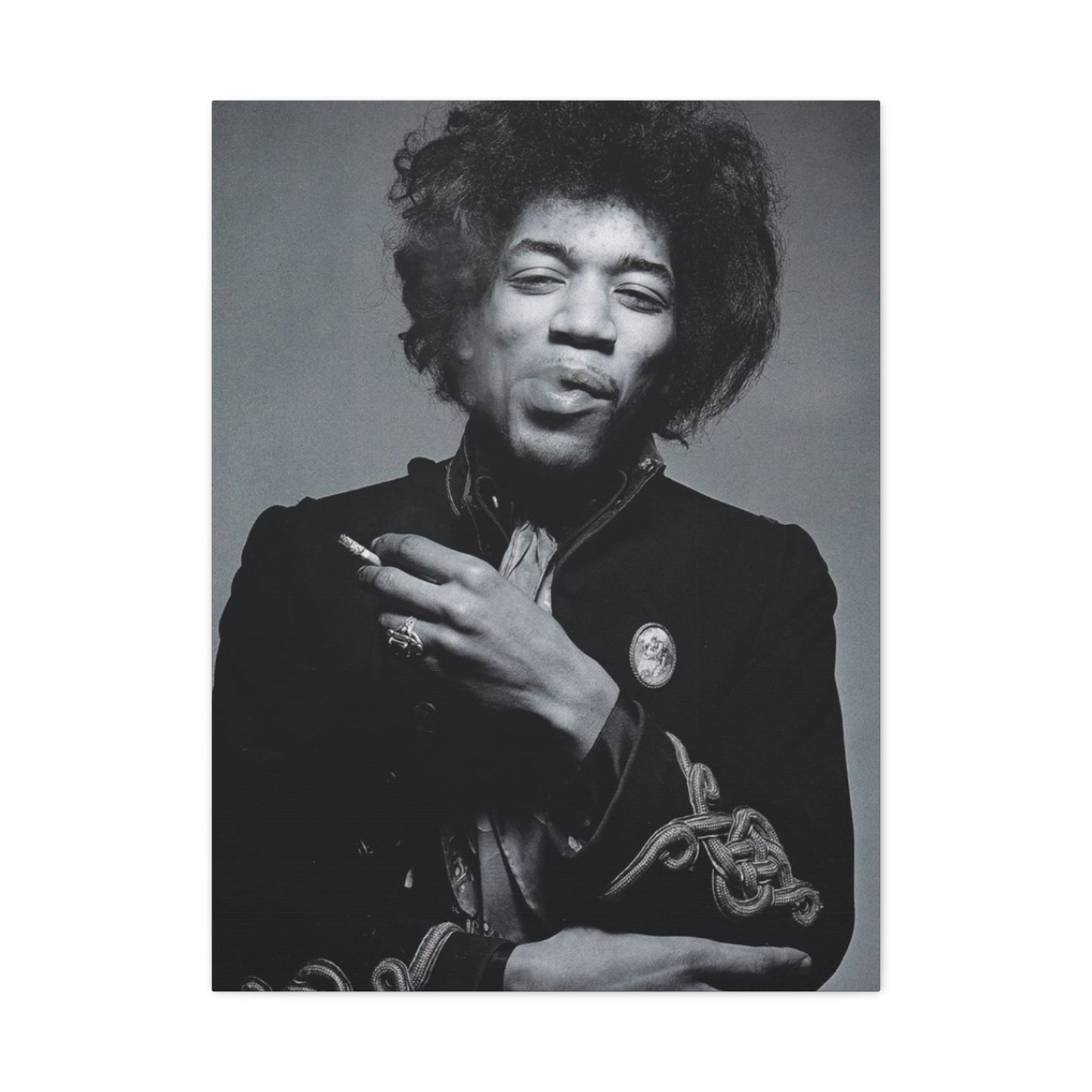 Monochrome Jimi Hendrix Poster Wall Art & Canvas Prints