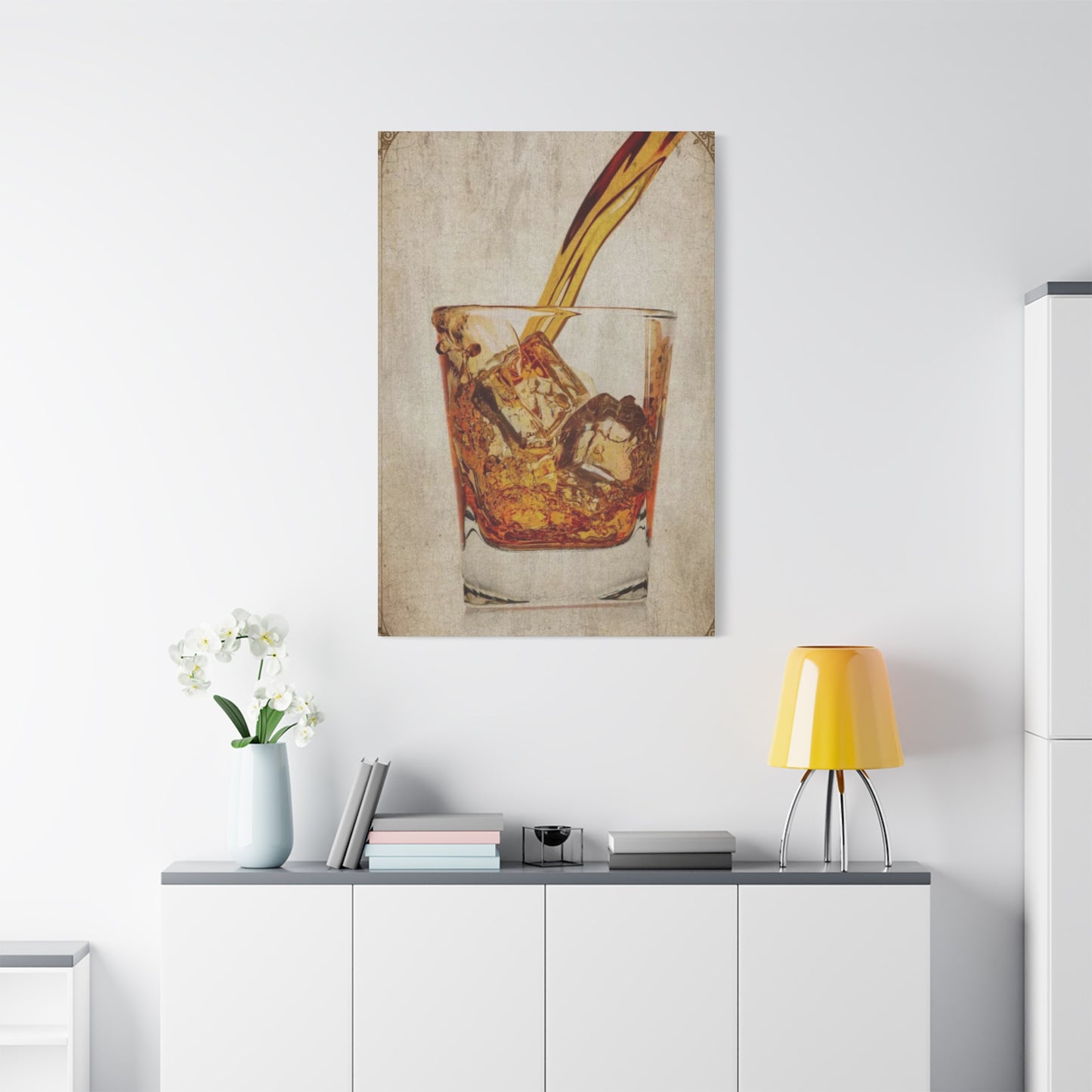 Whiskey Pouring Man Cave Decor Wall Art & Canvas Prints