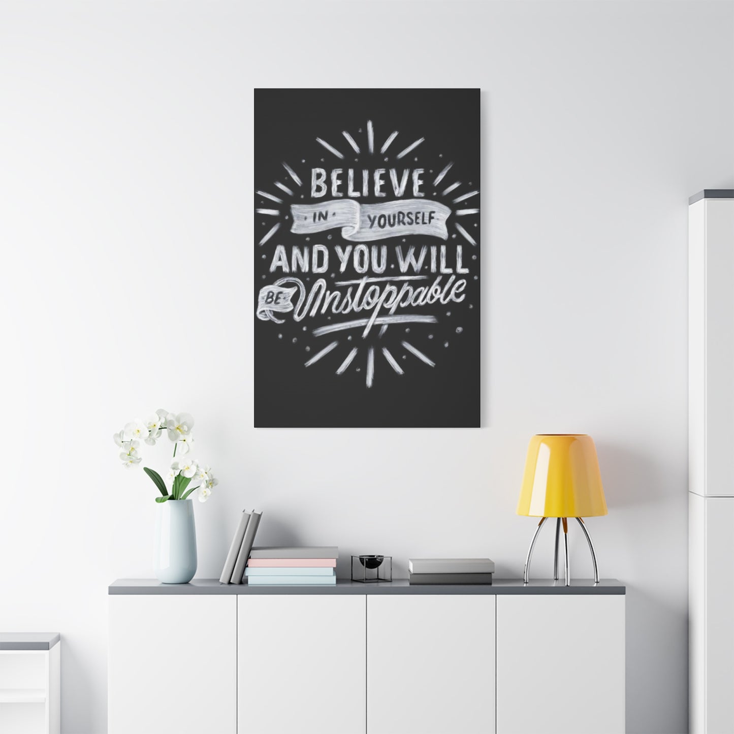 Motivation Quote Chalkboard Wall Art & Canvas Prints