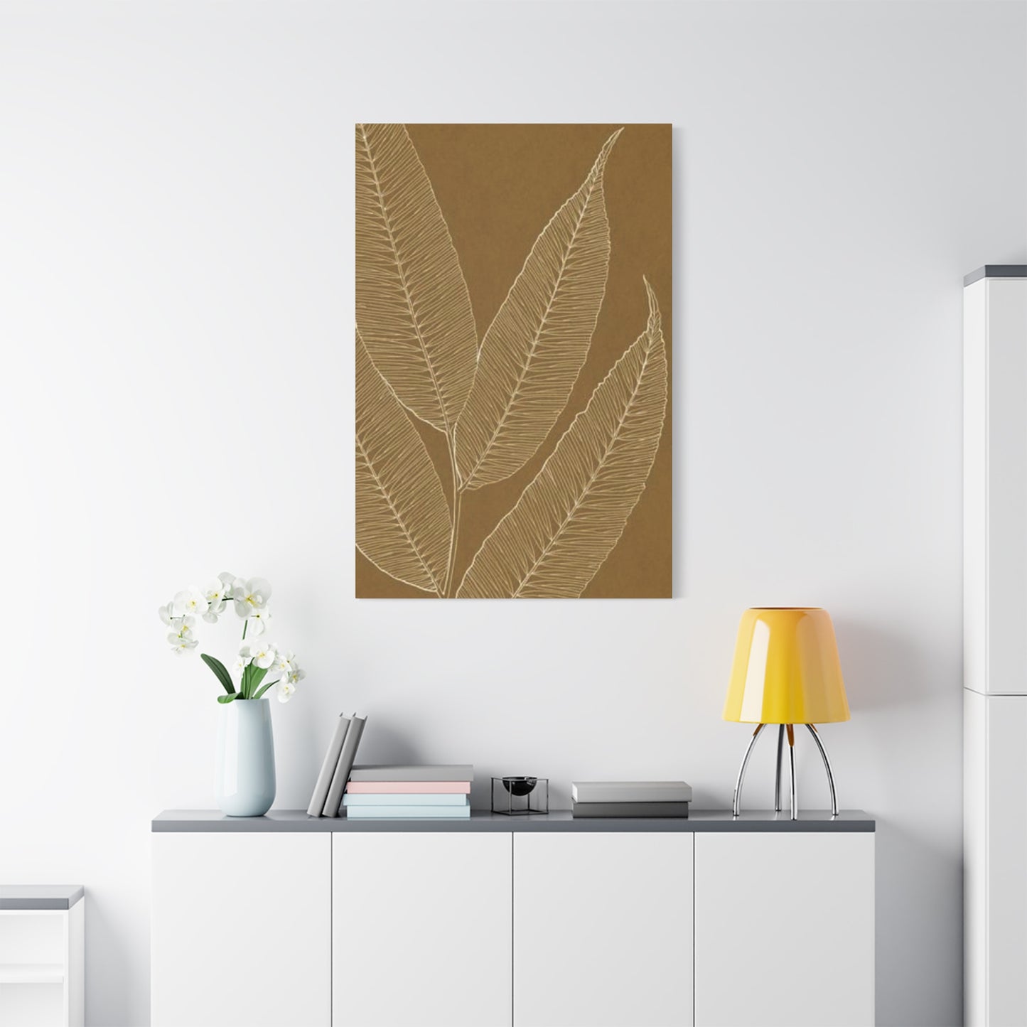 Palm Tree Brown Leaves Wall Art & Canvas Prints