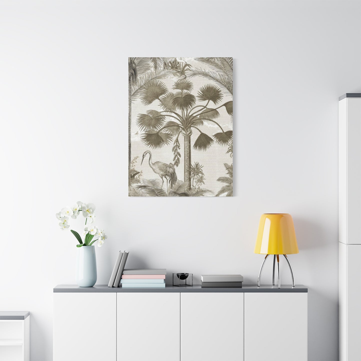 Palm Tree & Animals In Wildlife Wall Art & Canvas Prints