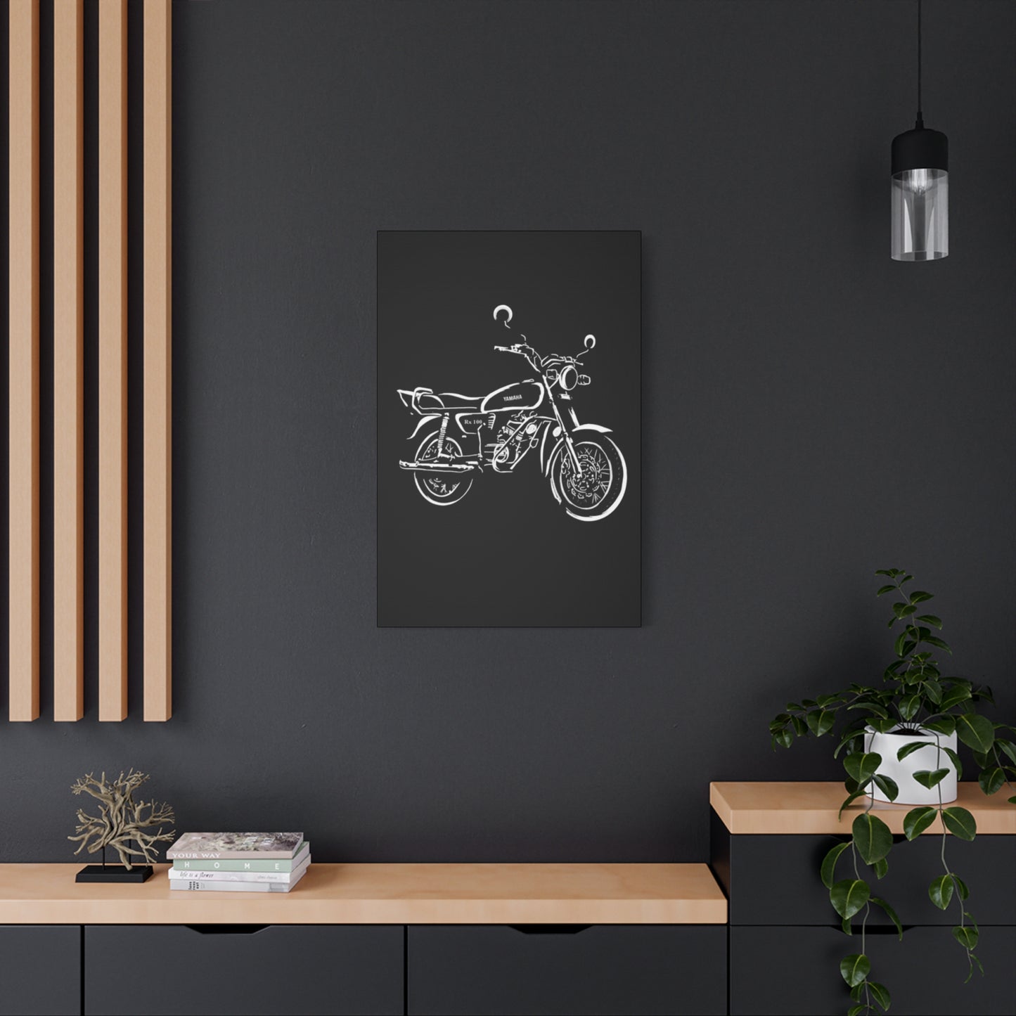 Yamaha RX100 Poster Motorcycle Wall Art & Canvas Prints