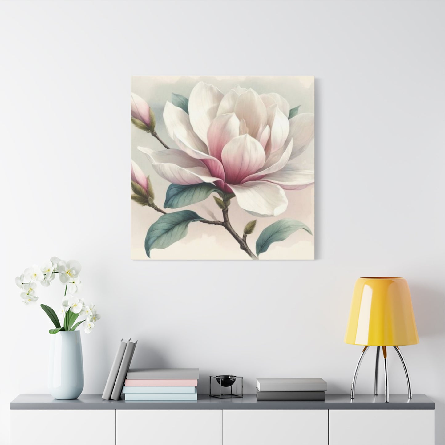 Pink Magnolia Flower Wall Art & Canvas Prints