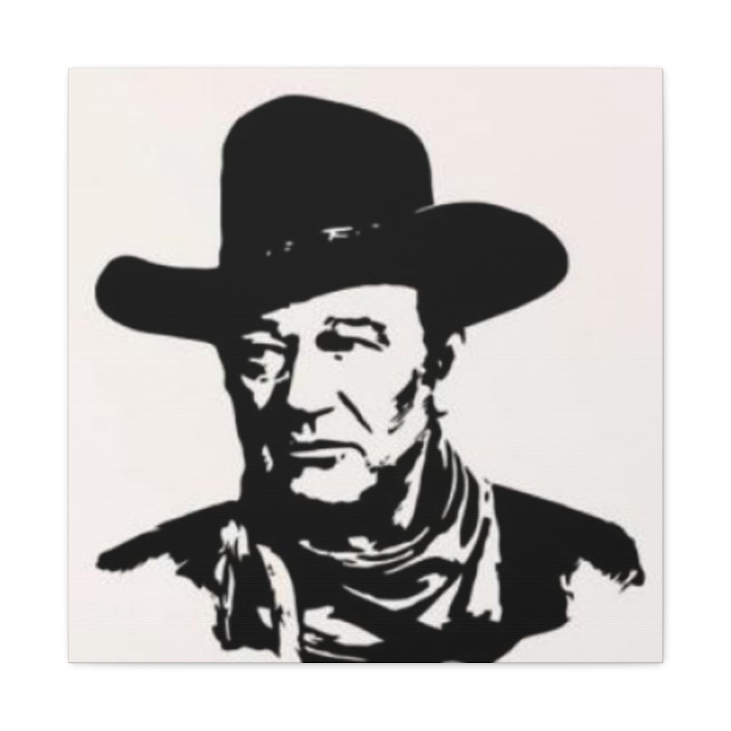 Cowboy Portrait Drawing Wall Art & Canvas Prints