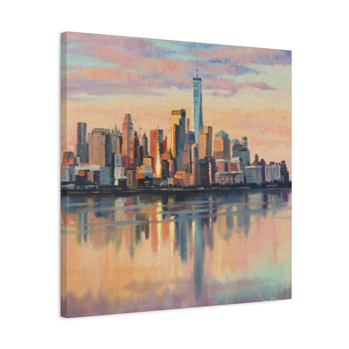 Skyline View From Sea NYC Skylines Wall Art & Canvas Prints