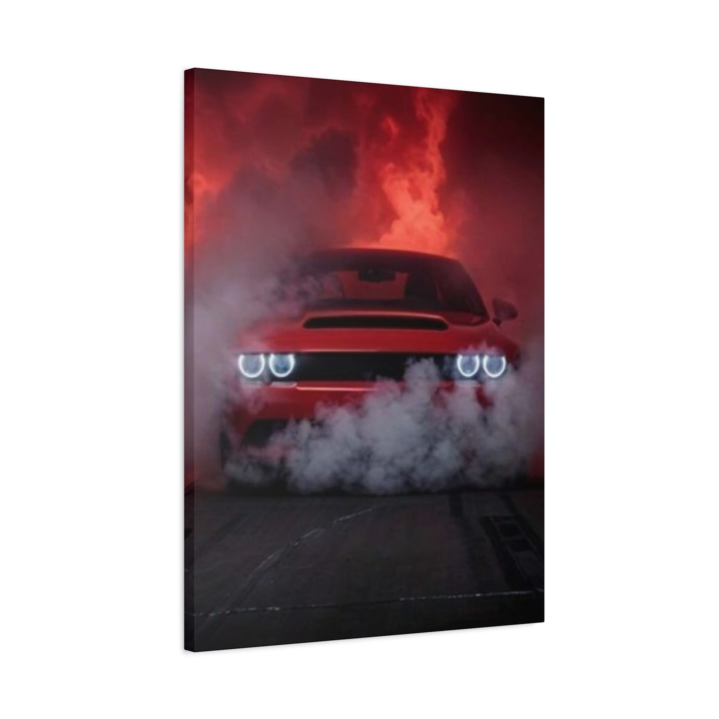 Hellcat Burnout Man Cave Decor Wall Art & Canvas Prints