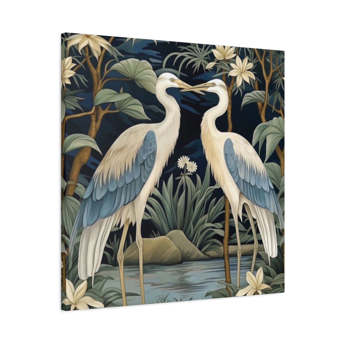 Two Beautiful Herons Wall Art & Canvas Prints