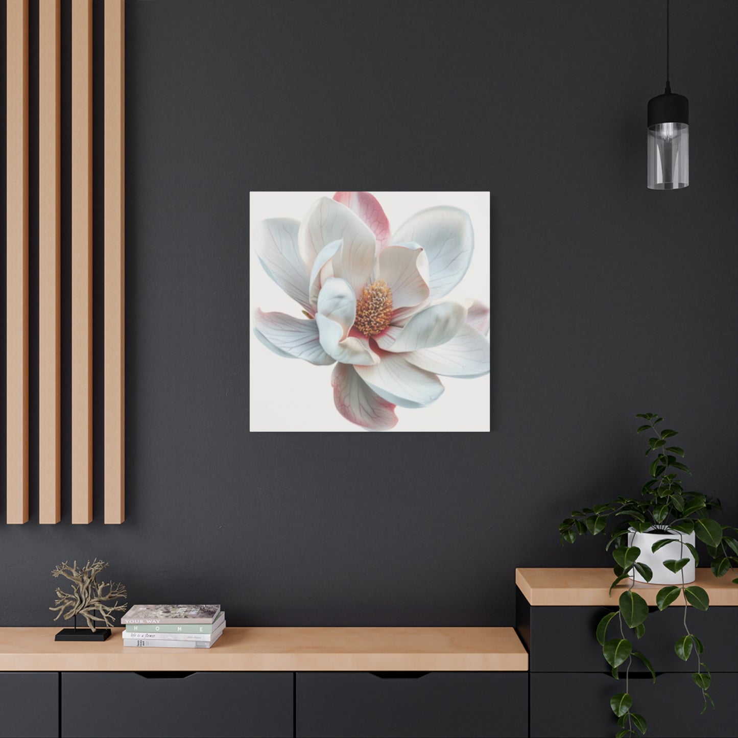 Pink Magnolia Flower Wall Art & Canvas Prints