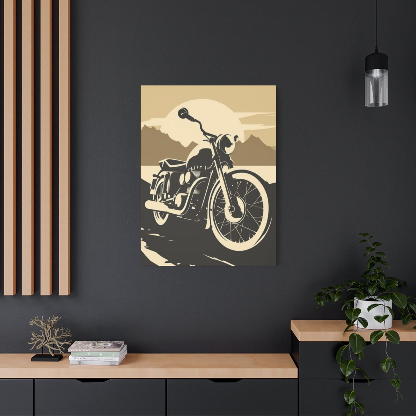 Classic Bike Poster Motorcycle Wall Art & Canvas Prints