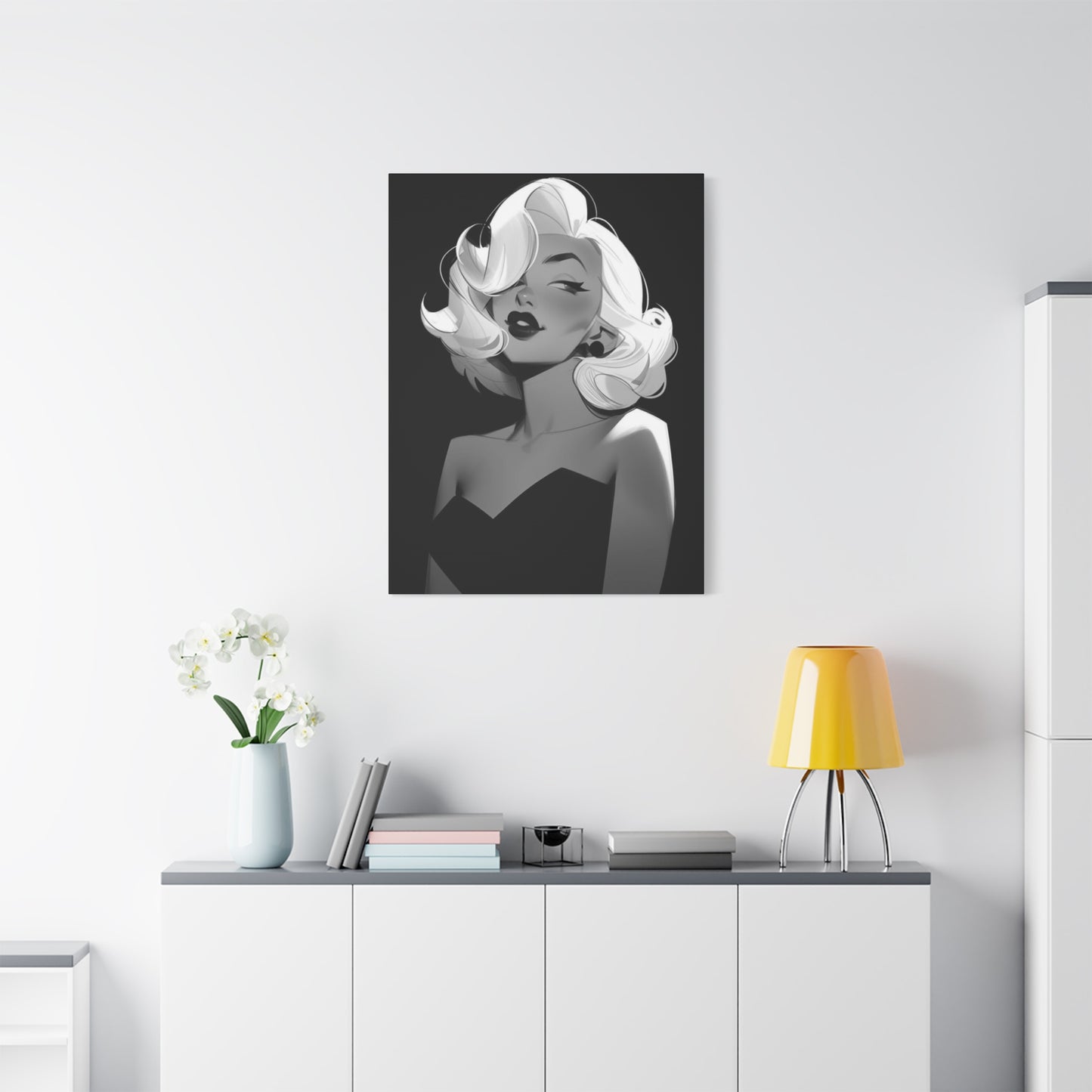 Beautiful Marilyn Monroe Cartoon Wall Art & Canvas Prints