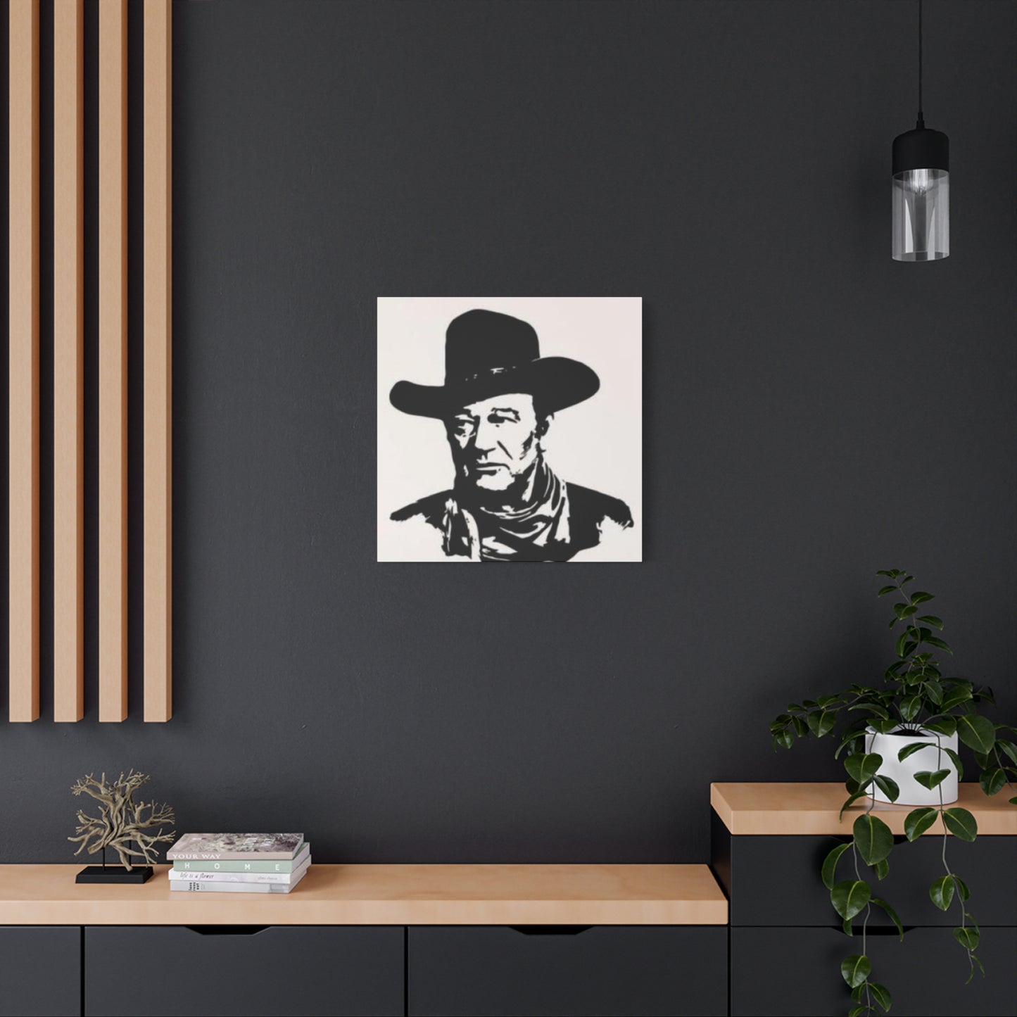 Cowboy Portrait Drawing Wall Art & Canvas Prints