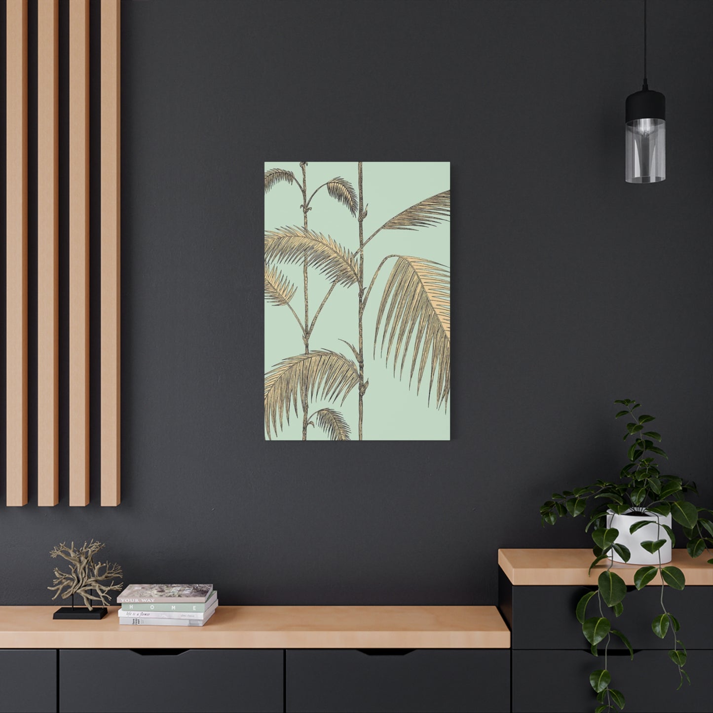 Palm Tree Brown Leaves Close Up Wall Art & Canvas Prints