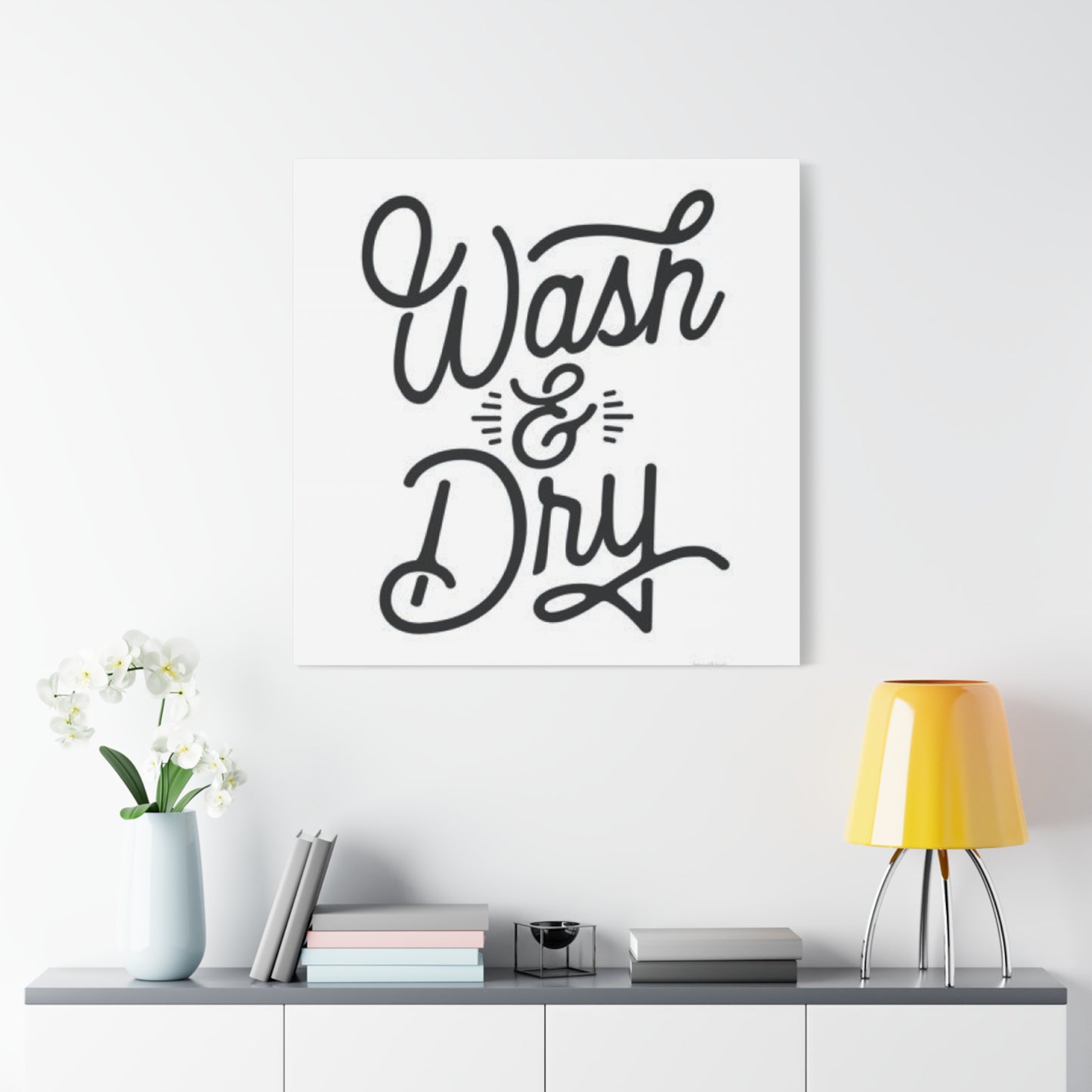 Wash & Dry Poster For Laundry Room Wall Art & Canvas Prints