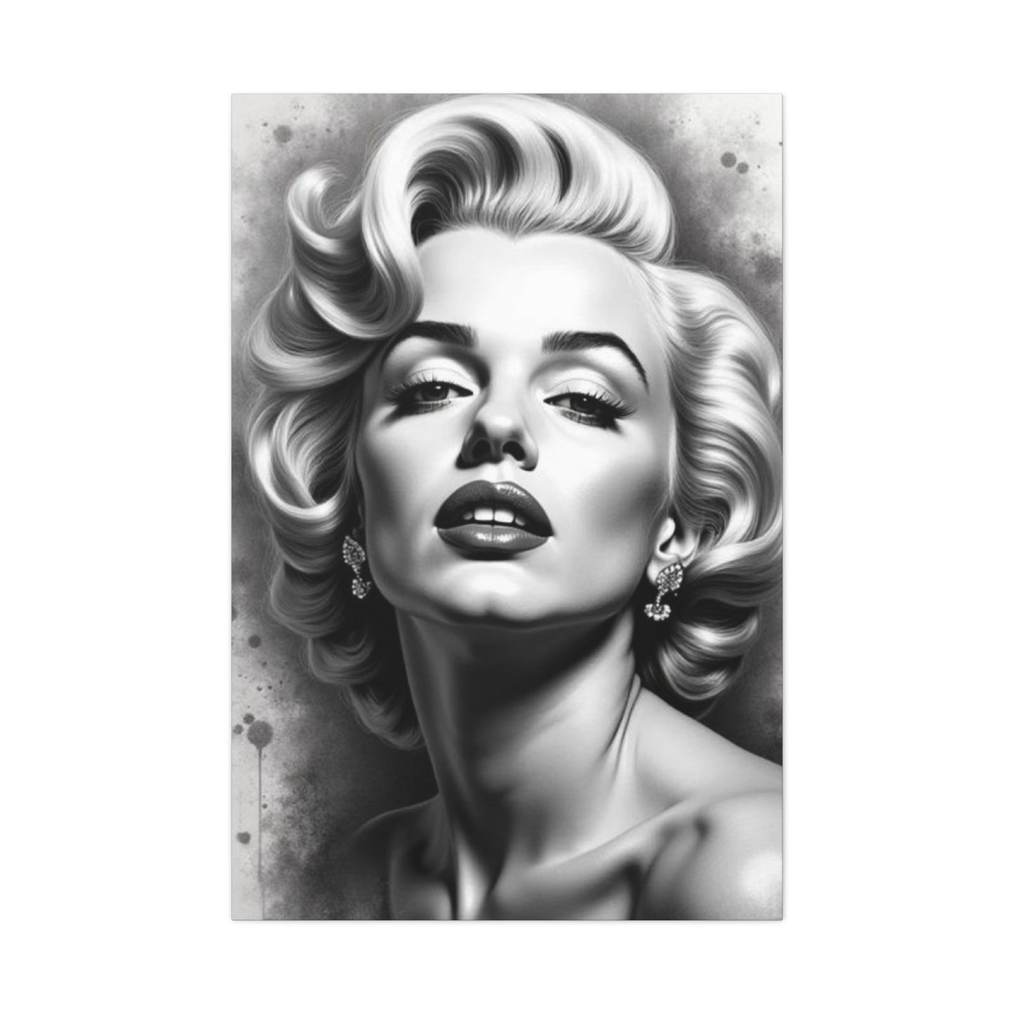 Monochrome Beautiful Marilyn Monroe Wall Art & Canvas Prints