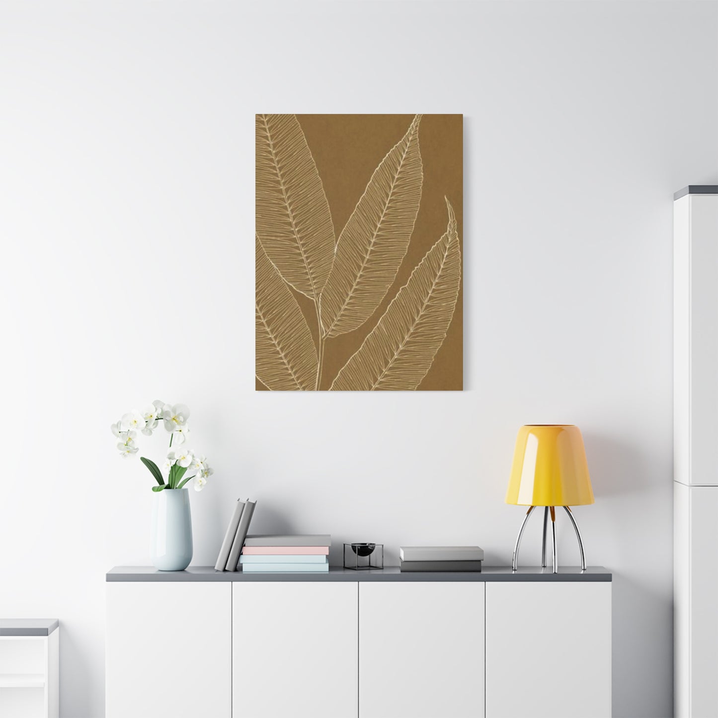 Palm Tree Brown Leaves Wall Art & Canvas Prints