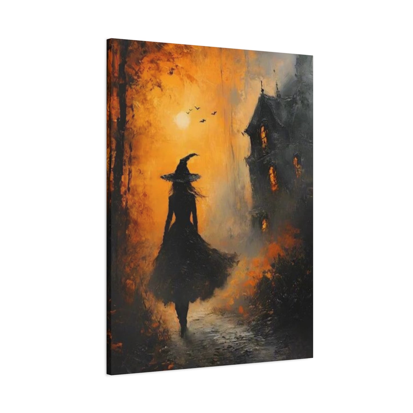 Halloween Scary Painting Wall Art & Canvas Prints