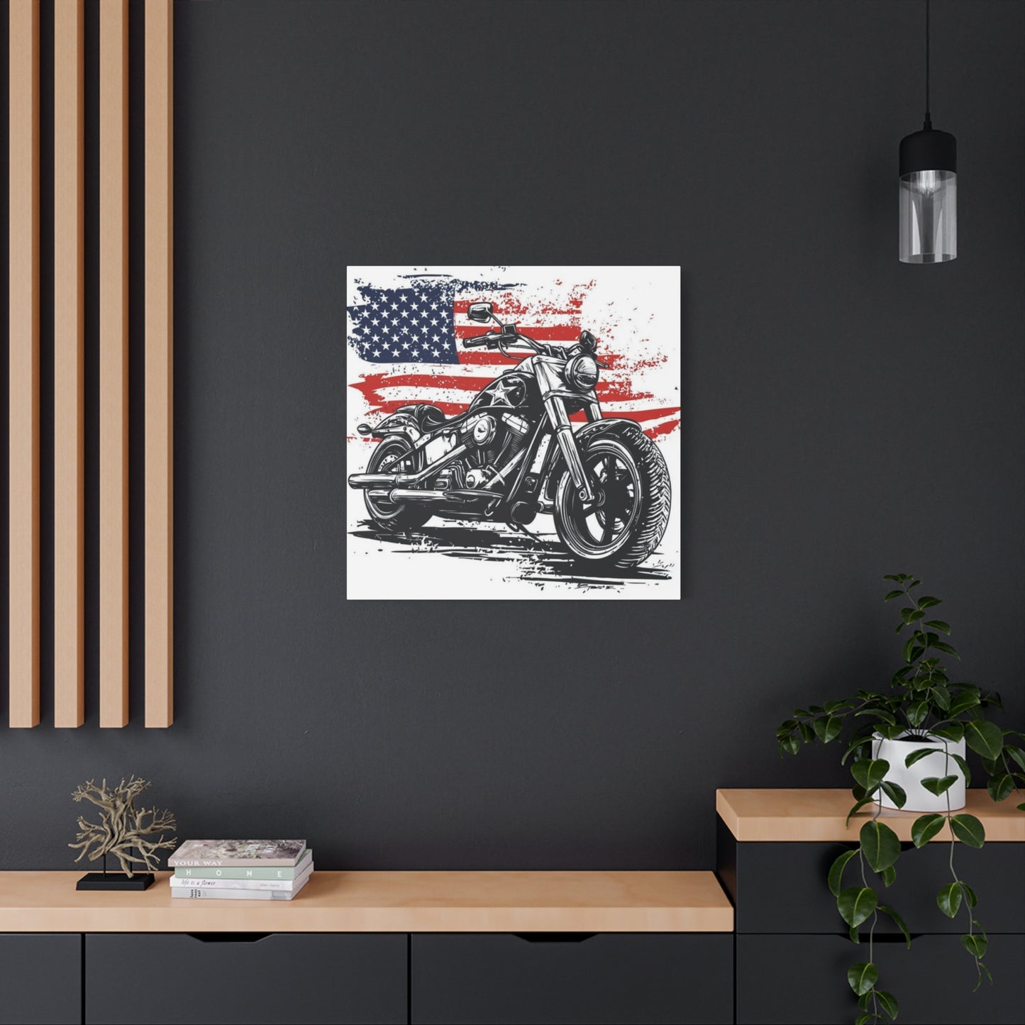 American Harley Davidson Poster Motorcycle Wall Art & Canvas Prints