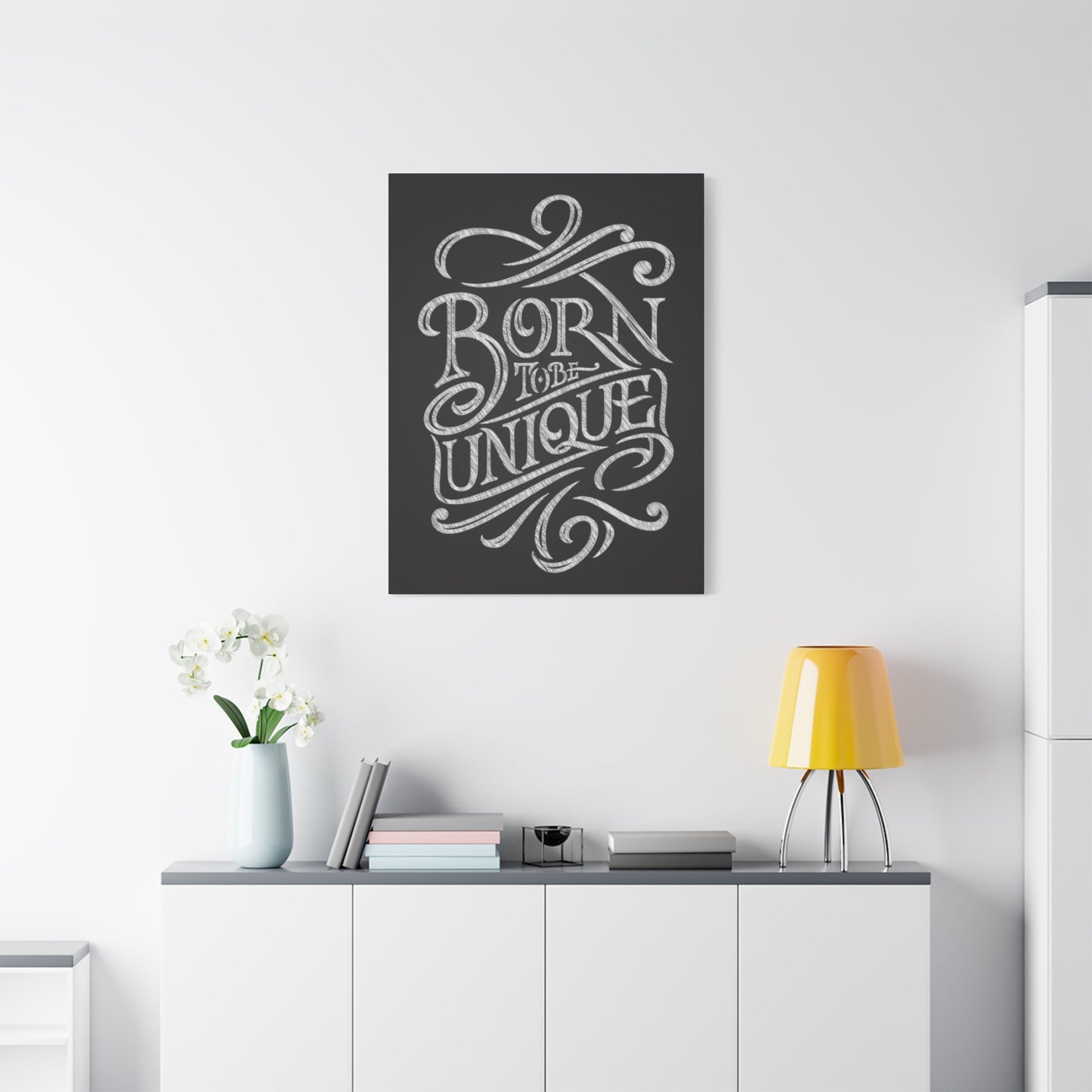 Born Unique Chalkboard Wall Art & Canvas Prints