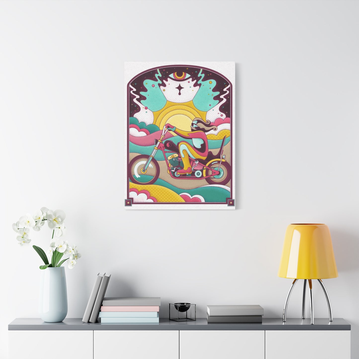 Bomber Bike Poster Motorcycle Wall Art & Canvas Prints