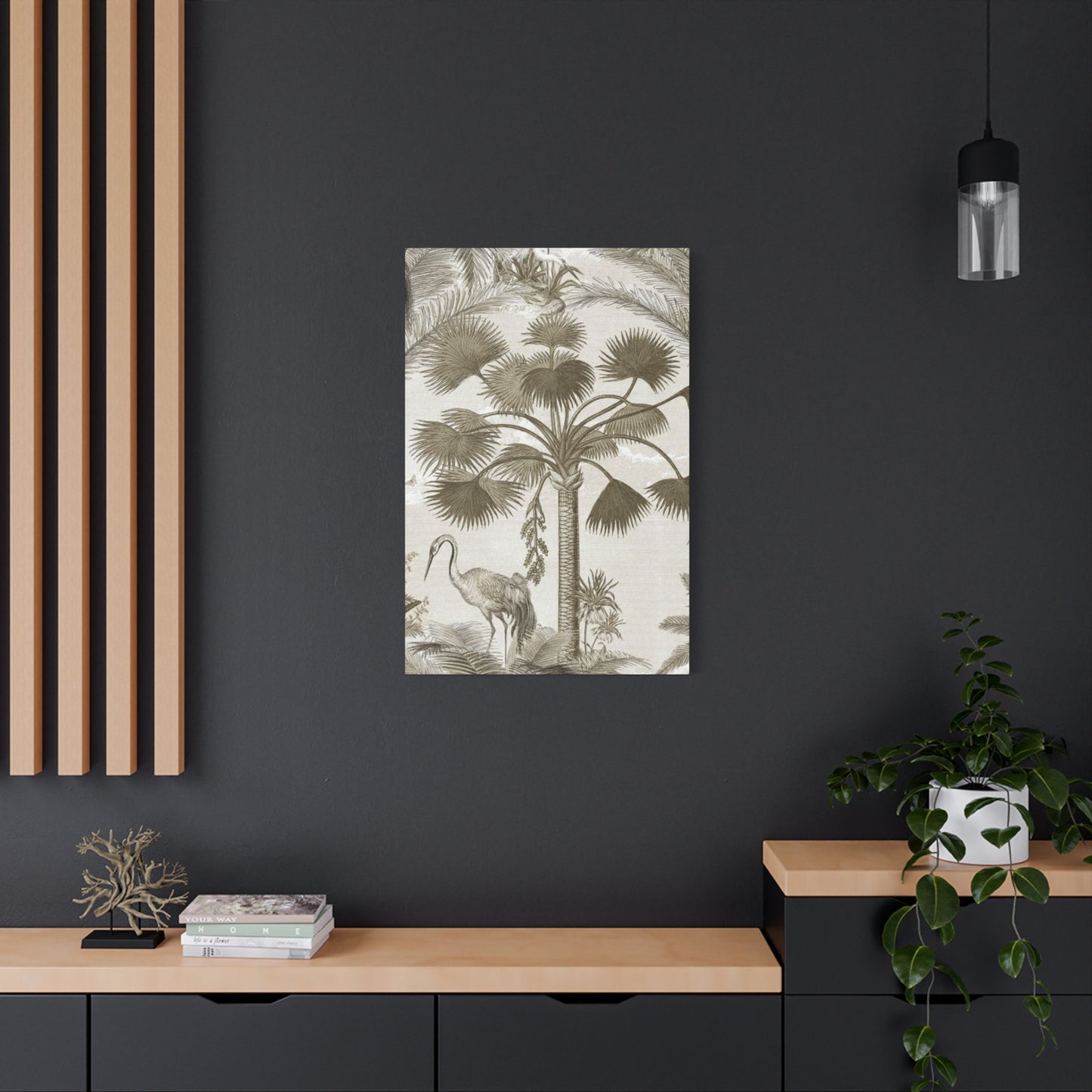 Palm Tree & Animals In Wildlife Wall Art & Canvas Prints