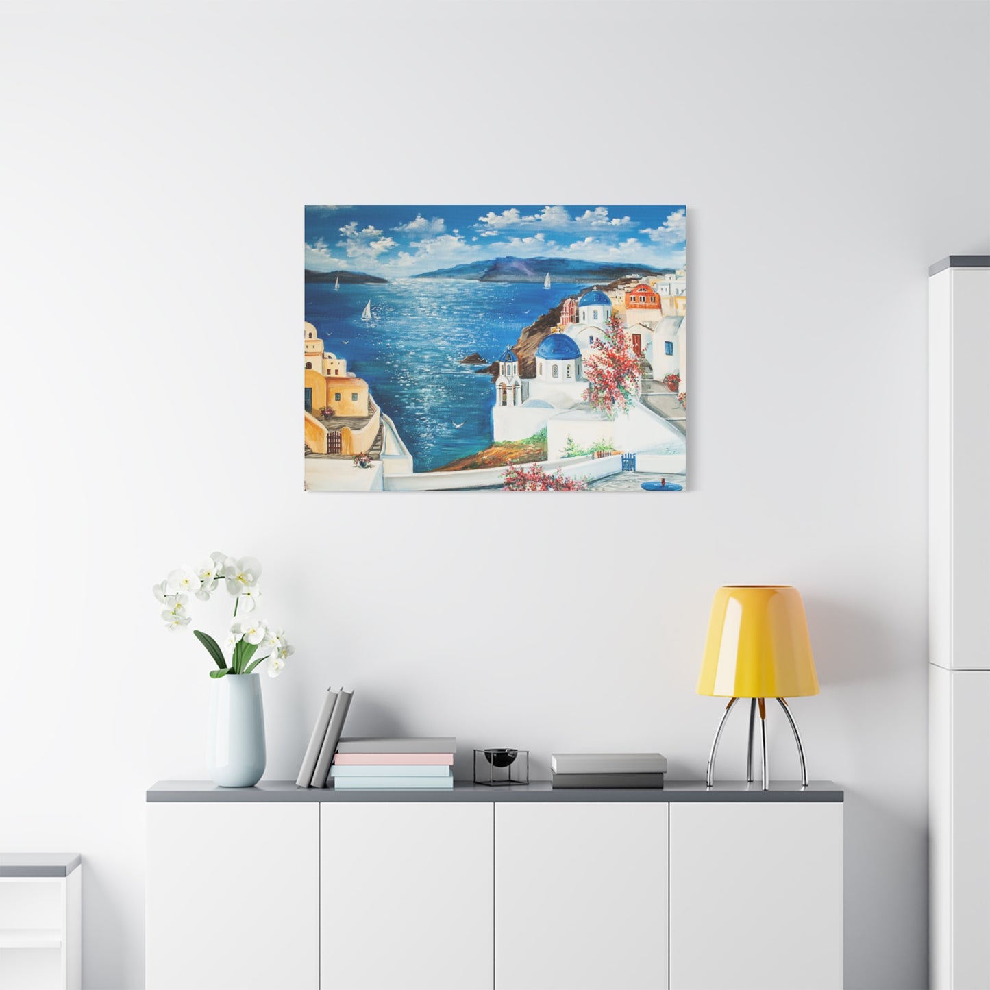 Greece Sea Painting Wall Art & Canvas Prints