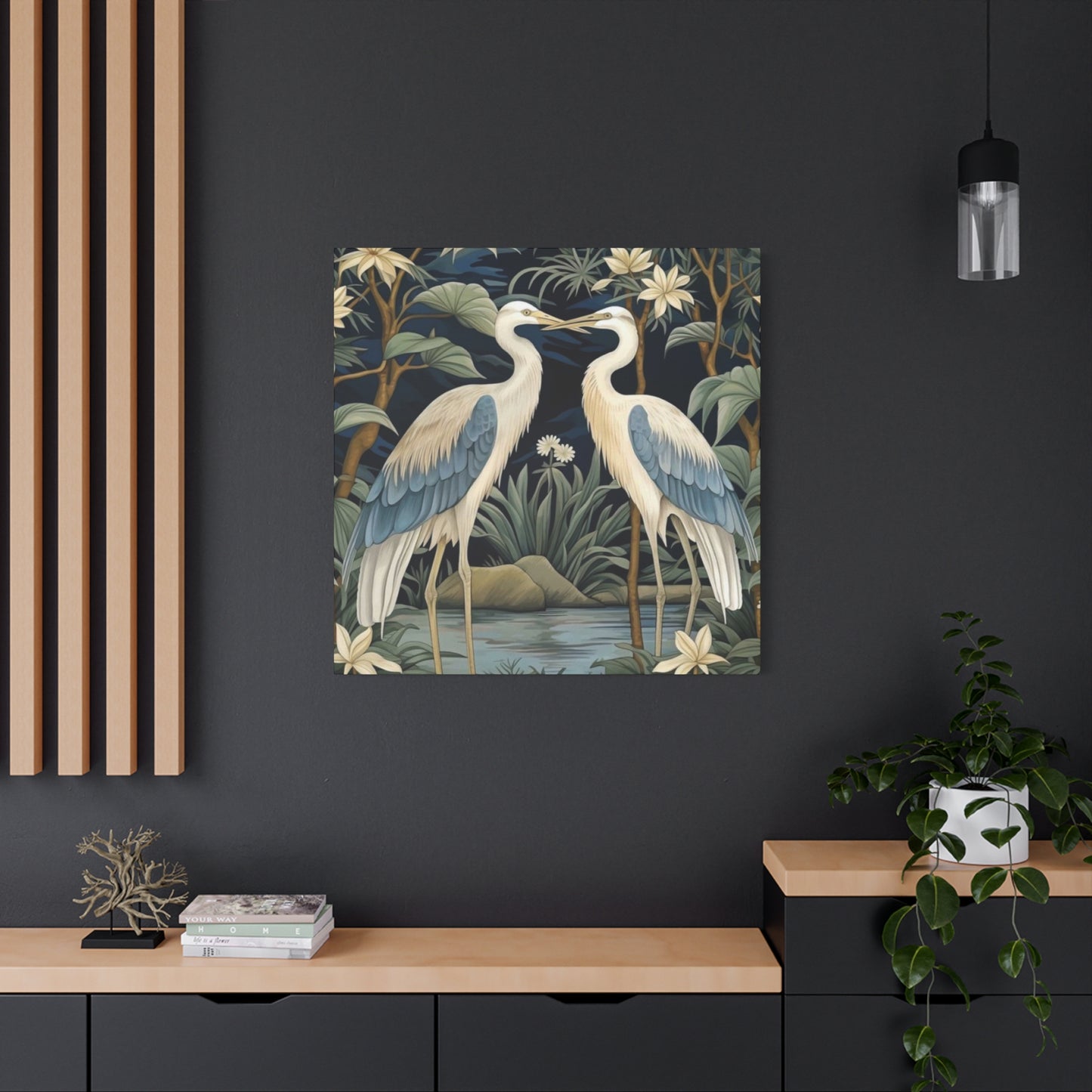 Two Beautiful Herons Wall Art & Canvas Prints