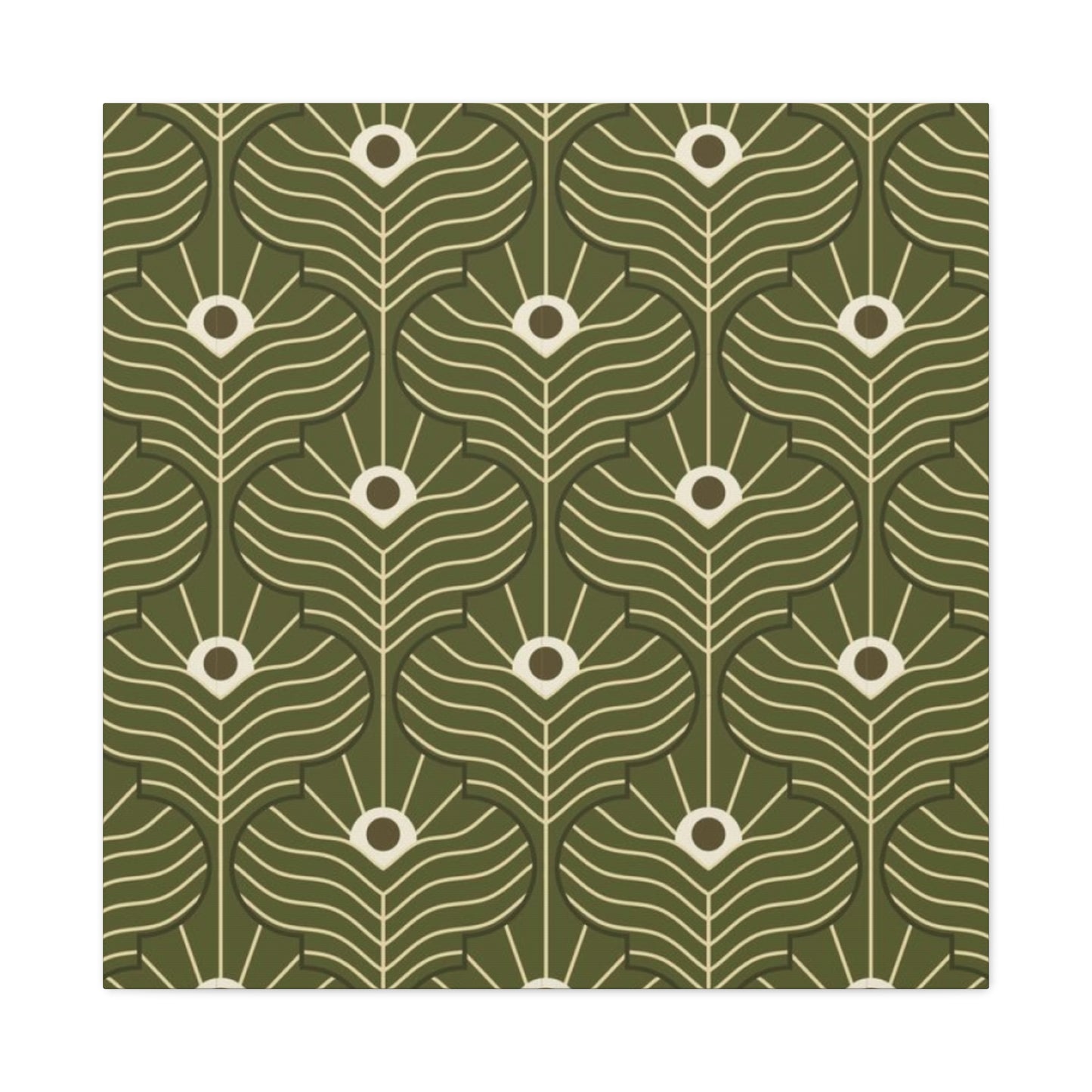 Green Pattern In Moroccan Wall Art & Canvas Prints