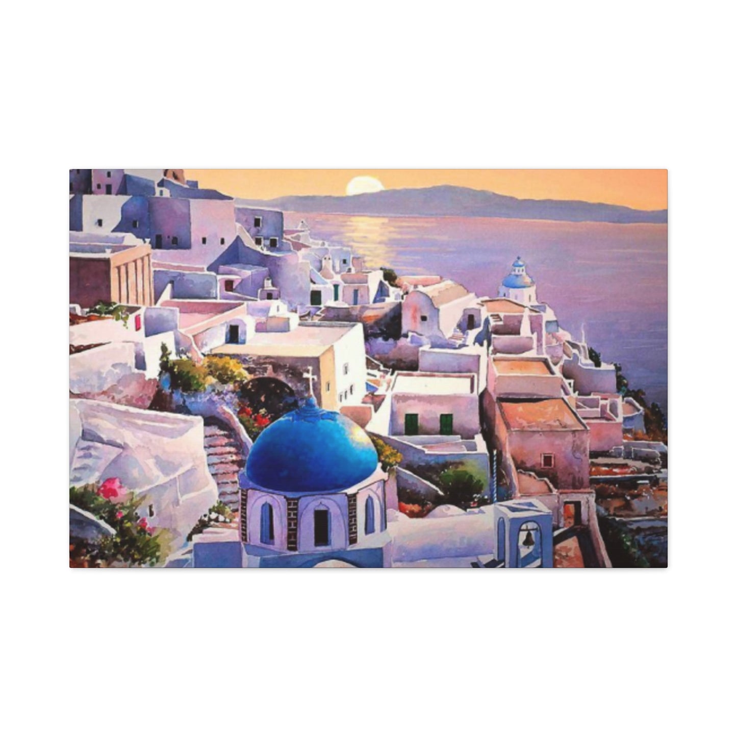 Greece Sunset View Wall Art & Canvas Prints