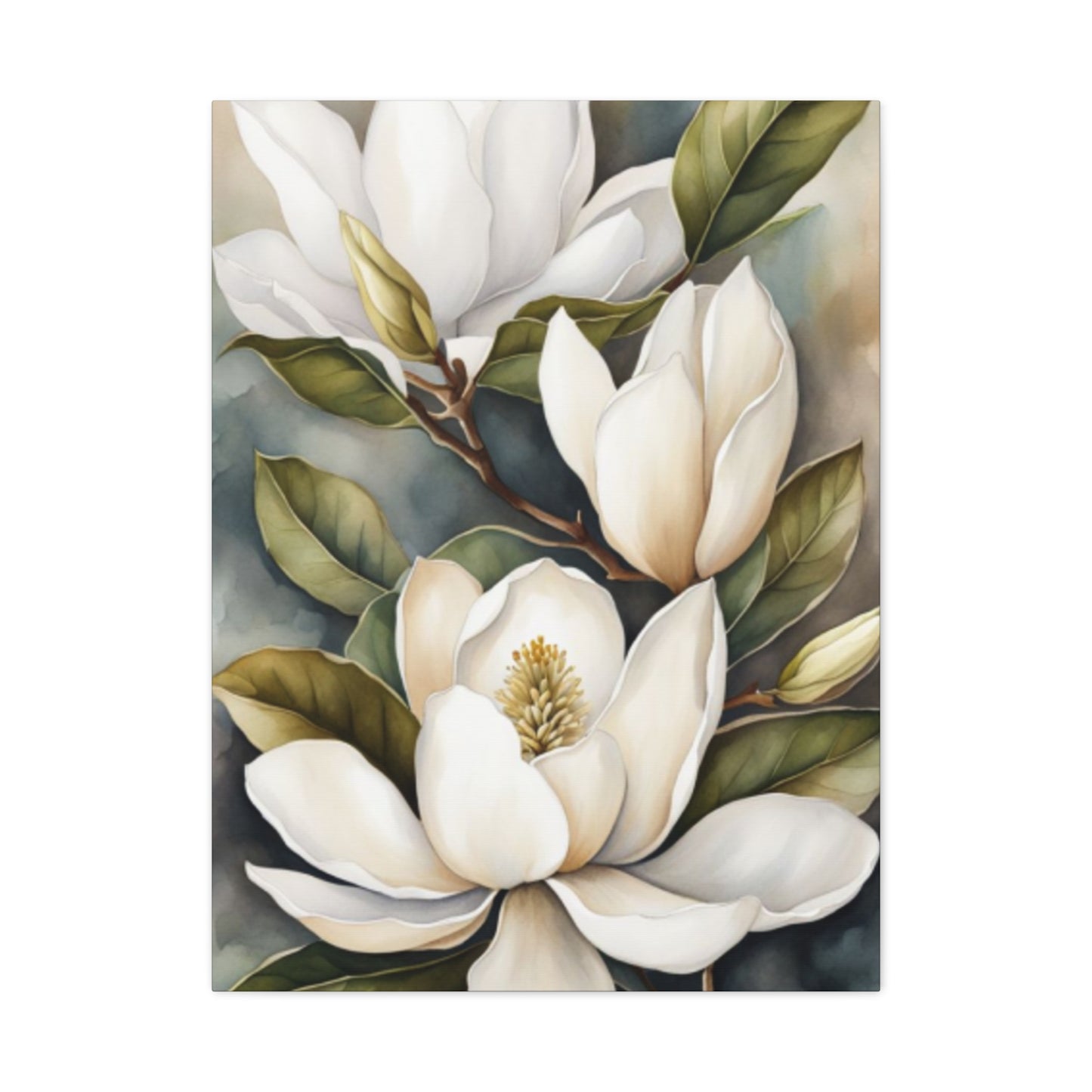 White Magnolia Flower Plant Wall Art & Canvas Prints