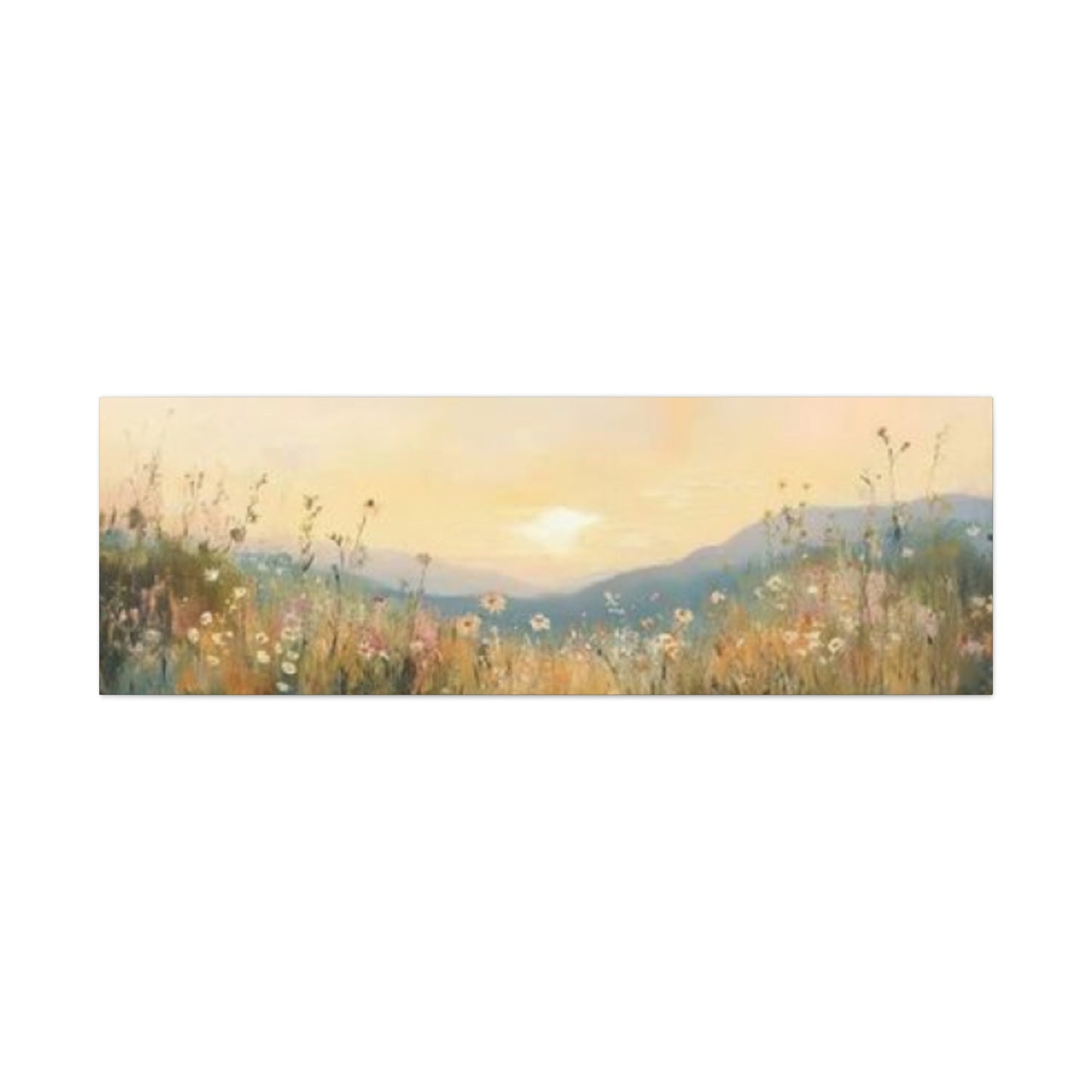 Sunset In Mountain Panoramas Wall Art & Canvas Prints