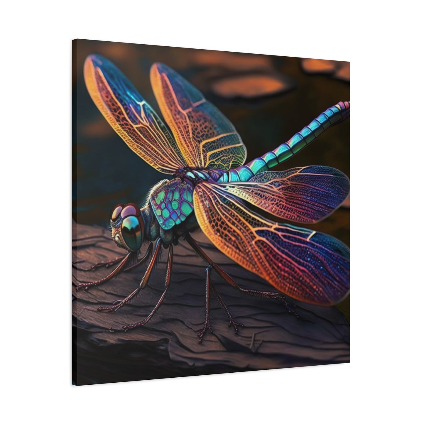 Colorful Dragonfly Candid Wall Art & Canvas Prints