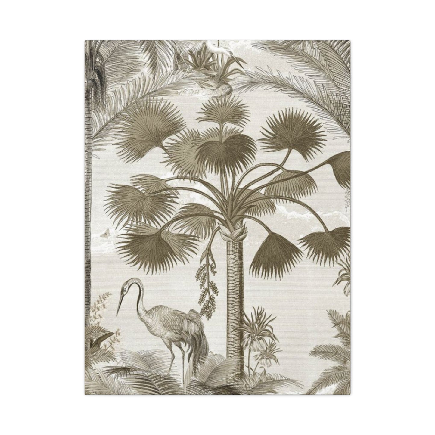 Palm Tree & Animals In Wildlife Wall Art & Canvas Prints