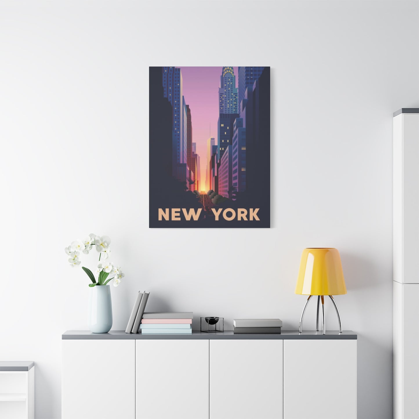 Streets Sunset Of New York City Wall Art & Canvas Prints