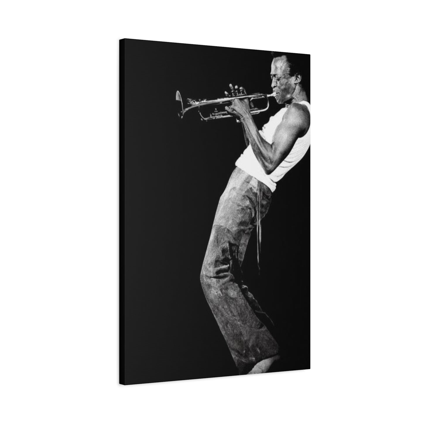 Black And White Jazz Instrument Artist Wall Art & Canvas Prints