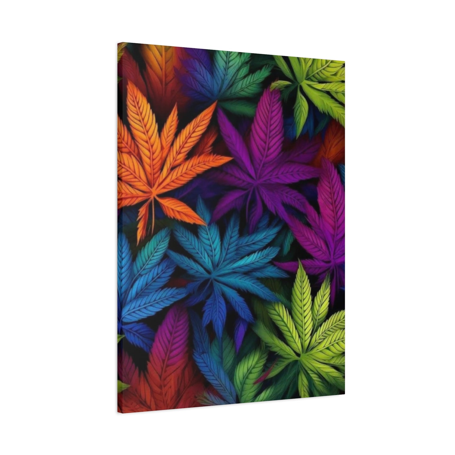 Colorful Cannabis Plant Marijuana Wall Art & Canvas Prints