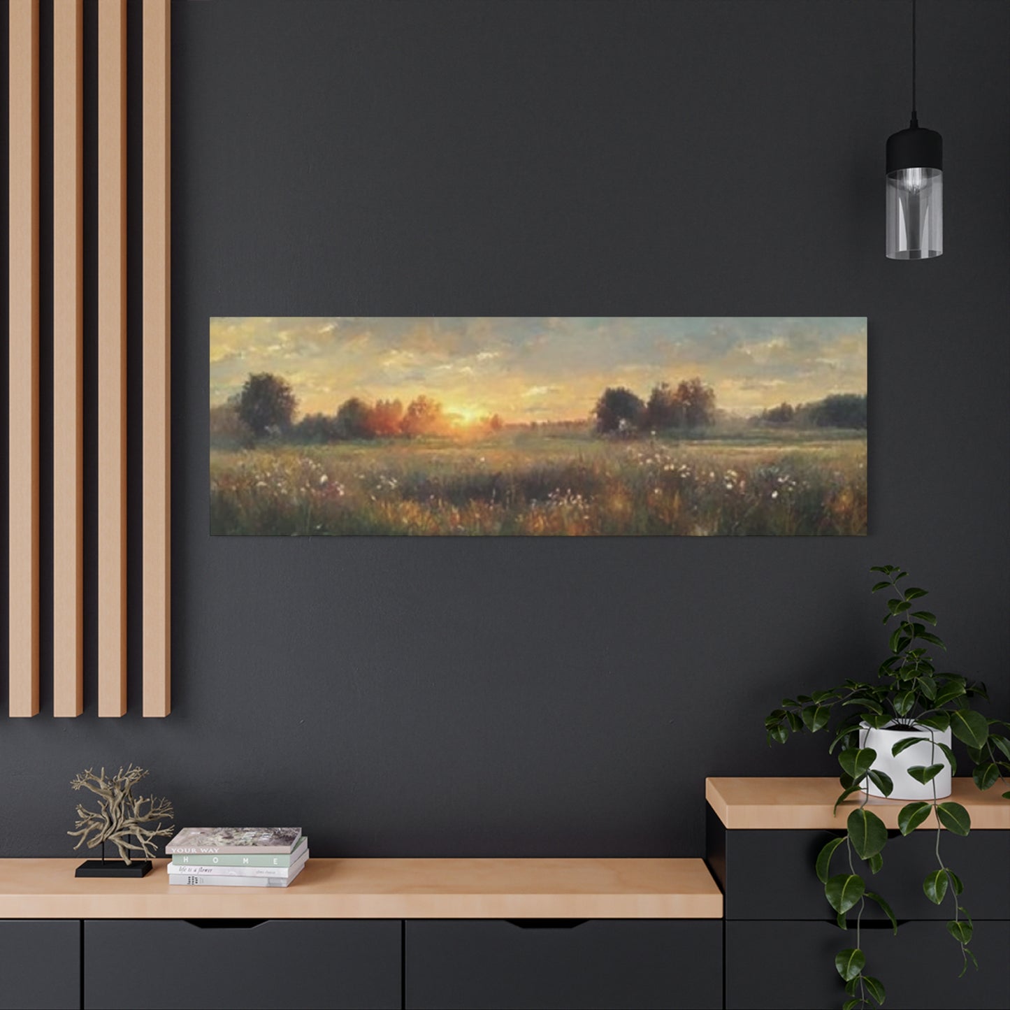 Sunrise In Lush Green Wildlife Panoramas Wall Art & Canvas Prints