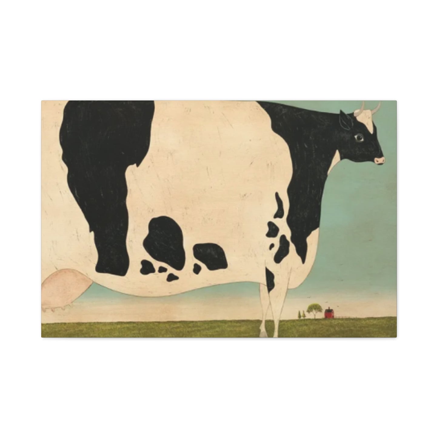 Cow in The Farm Kimble Warren Wall Art & Canvas Prints