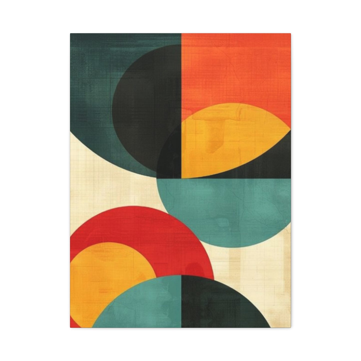 Colorful Circular Abstract Modernism Wall Art & Canvas Prints