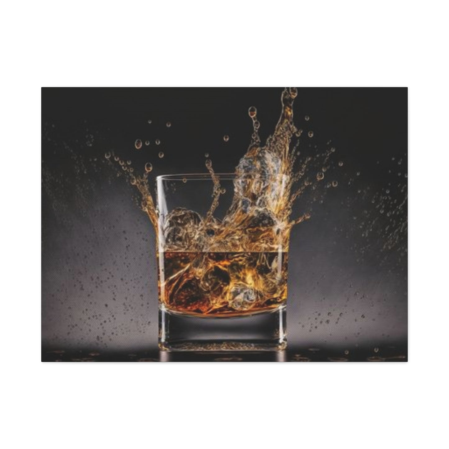 Whiskey Glass Man Cave Decor Wall Art & Canvas Prints