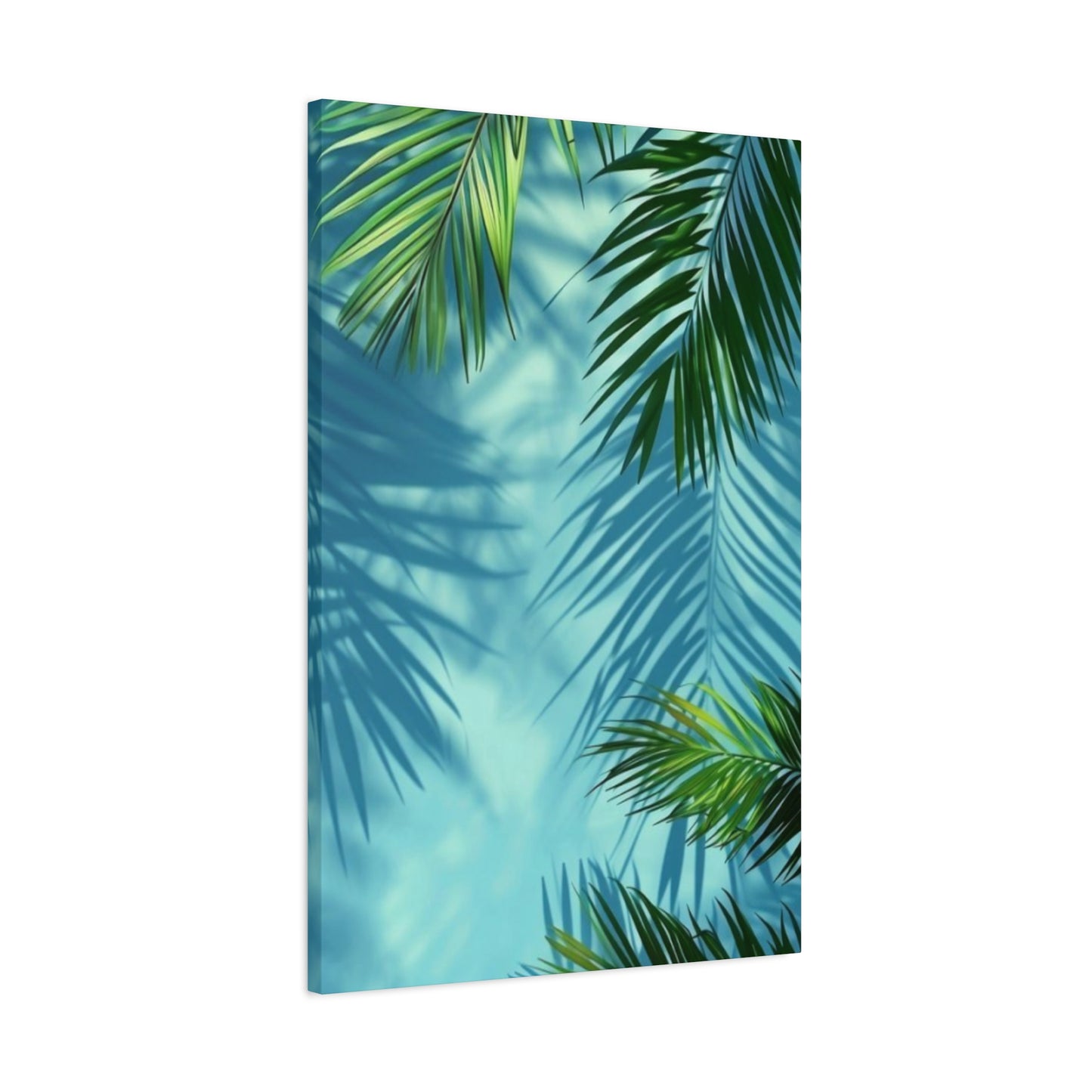 Shadow Of Palm Tree in Pool Wall Art & Canvas Prints