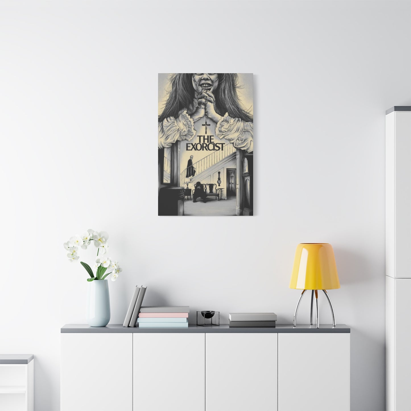 The Exorcist Horror Movie Poster Wall Art & Canvas Prints