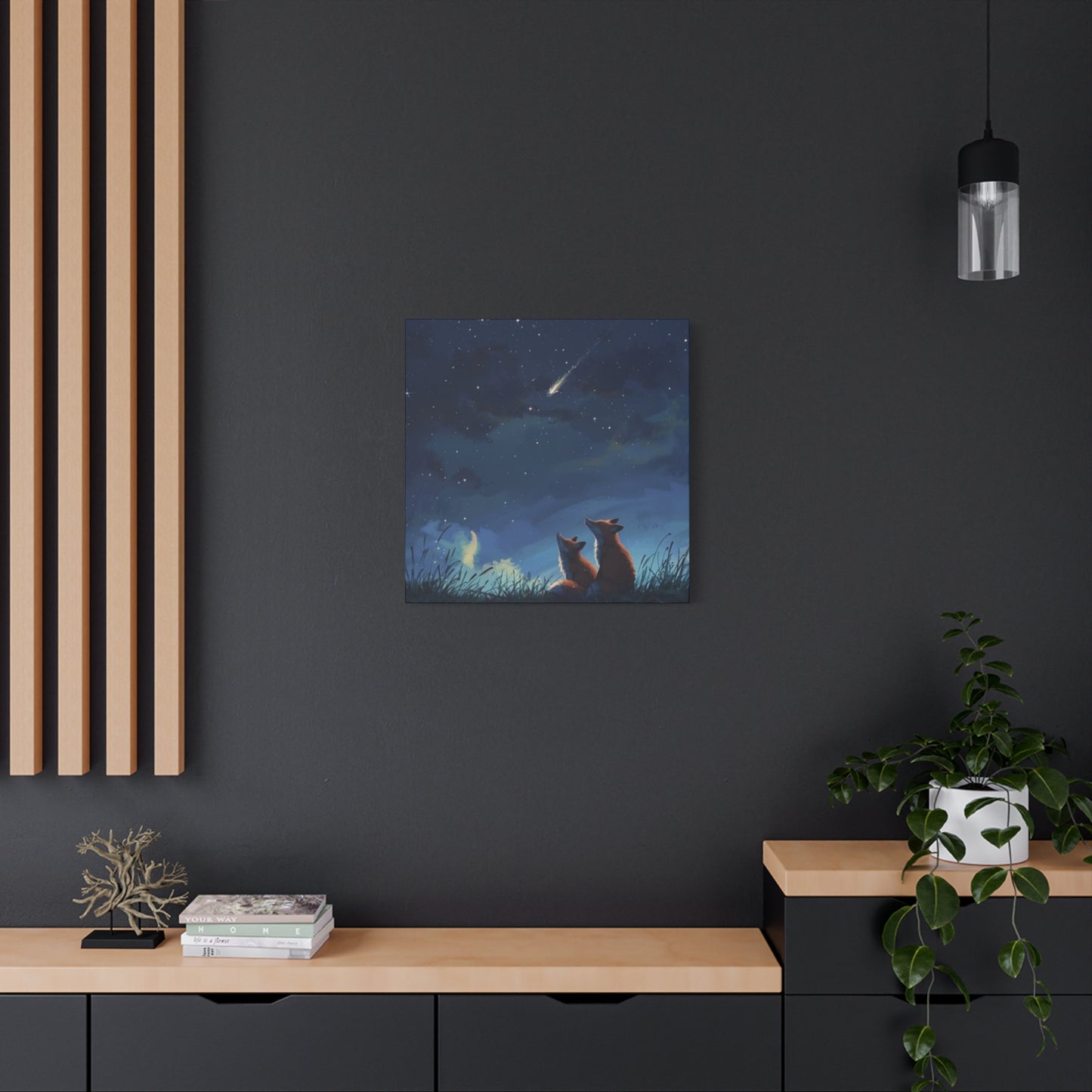 Baby Foxes at Night Wall Art & Canvas Prints