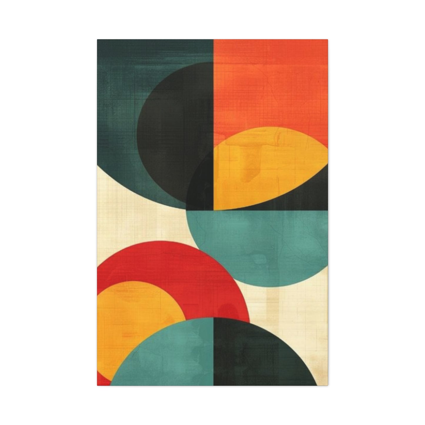 Colorful Circular Abstract Modernism Wall Art & Canvas Prints